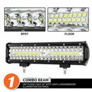400W Led Work Light Bar Flood Combo Beam Offroad Fog Driving Lights