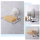 Stainless Steel Soap Rack Holder Suction Tray Dish Shower Bathroom Sink Toile â„–[