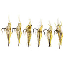6pcs Shrimp Fishing Simulation Soft Prawn Lure Hook Tackle Bait Lures