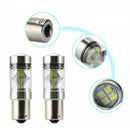 2 Pieces Car 1156 BA15S 100W LED Lights Turn Signal Reverse Bulb 6000K HOU