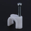 Cable clamps / nail clips, round, for wall mounting, for electrical cables, V3P3