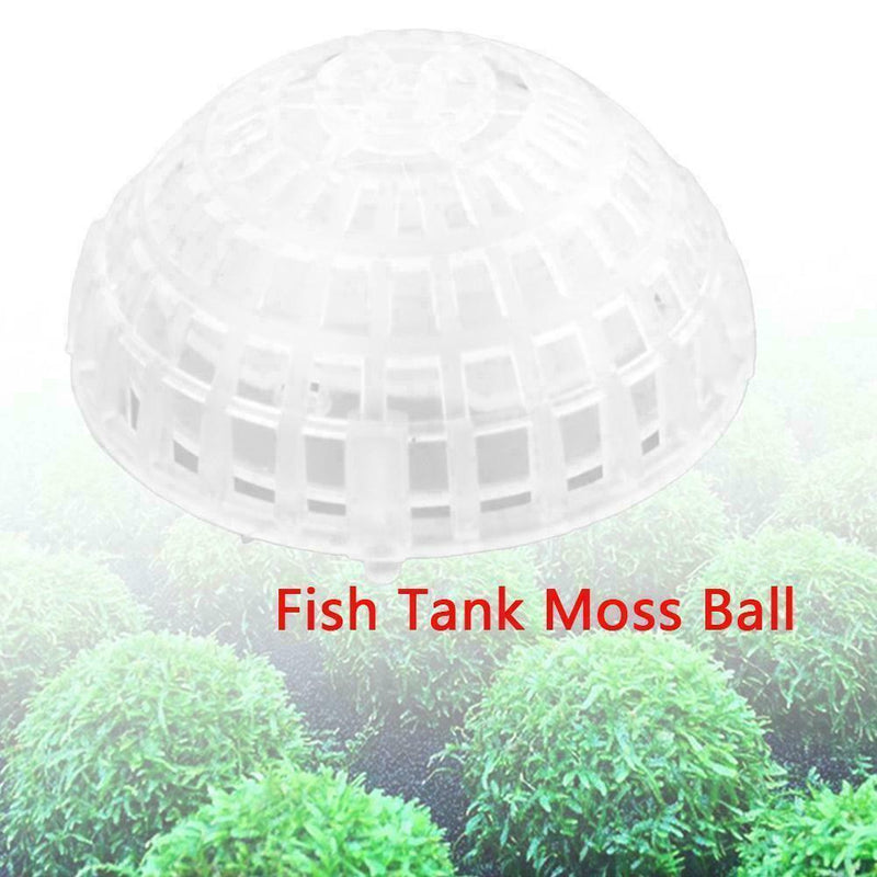 1 x Plastic-Aquarium-Moss Ball Decor For Live Plant Decoration Aquatic Fish G6U6