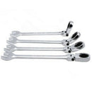 4 Pcs 8 10 12 13 Mm Flexible Reversible Head Combination Ratchet Wrench Uni P6Q3