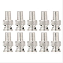 10pcs/Set BNC Male To RCA AV Female Coaxial Connector Adapter For CCTV Camera