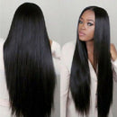30-Inch Drawstring Straight Straight Virgin Remy Brazilian Hair Braided Bun