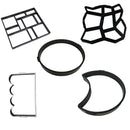 2pcs Concrete Molds Reusable Walk Maker Stepping Stone Path Maker Paver Yard