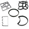 2pcs Concrete Molds Reusable Walk Maker Stepping Stone Path Maker Paver Yard