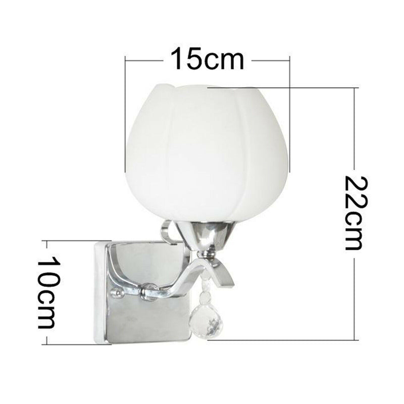 Wall Sconces Lighting Glass Shade Wall Lamp for Bedroom, Hallway, Corridor