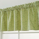 One Set Green Rod Pocket Short Tier Curtains Panels Half Drapes for Bathroom