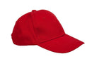 Kids Plain Baseball Cap Girls Boys Junior Childrens Hat Summer-Red
