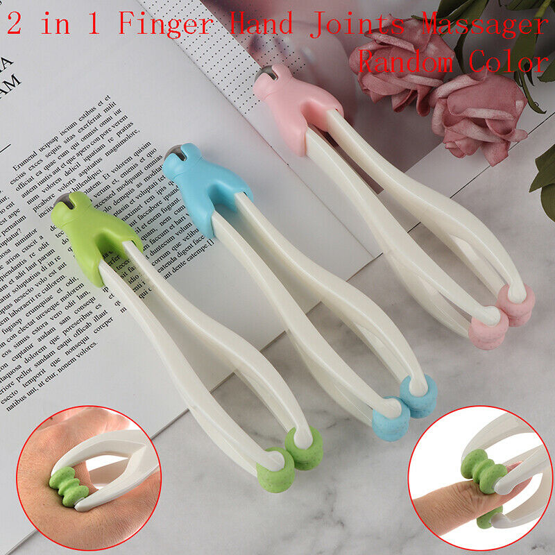 2 In 1 Massage Dual Rollers Rolling Finger Hand Joints Massager Anti CelluliJ Gw