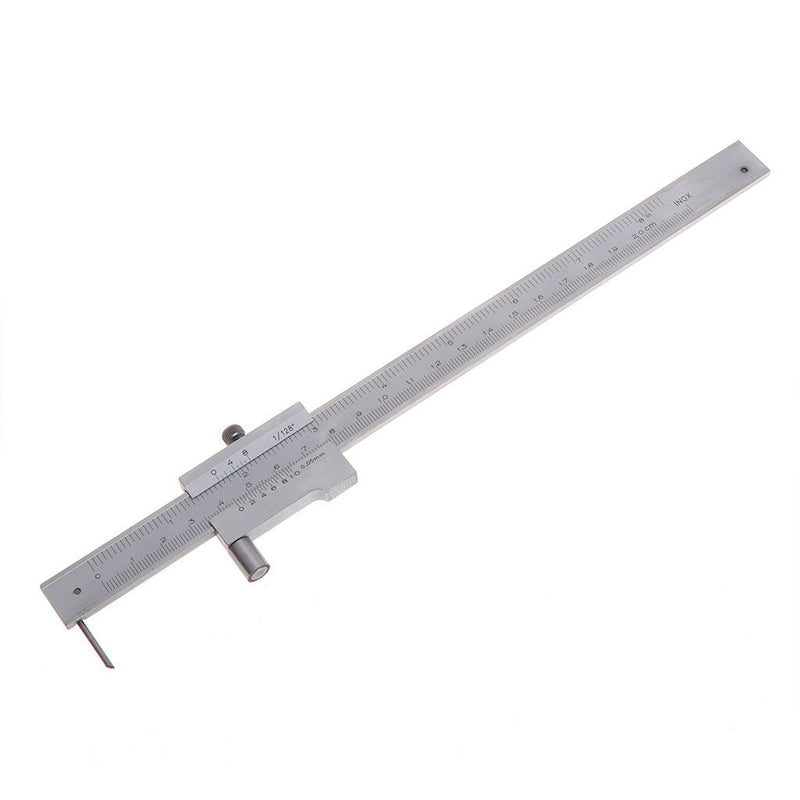 200mm Stainless Steel Parallel Marking Gauge Vernier Caliper w/ Carbide Scriber