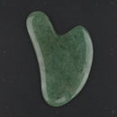Natural Jade Guasha Board Chinese Traditional Scraping Massage Tool Green
