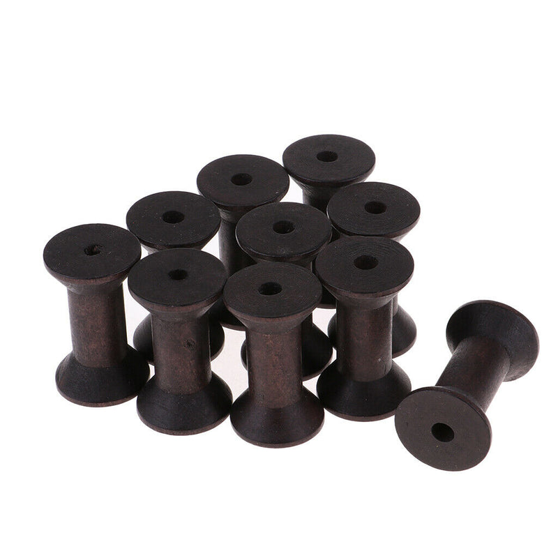10pcs Craft Wooden DIY Sewing Tool Wooden Spool for Handmade Craft String Twine