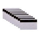 10pcs PVC PLASTIC BLANK WHITE CREDIT CARD 30 MIL With Loco I5W3 Magnetic_St O2Z7