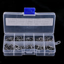100pcs Fishing Top Rings DIY Pole Repair Kit Line Guides Eyes 0.9mm/ 1.0mm/