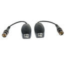 2Pieces Passive UTP BNC Video Pigtail Balun Transceiver Anti-interference