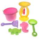 Pack of 6pcs Soft Plastic Bucket Shovel Rake Set Kids Outdoor Sand Pit Toys
