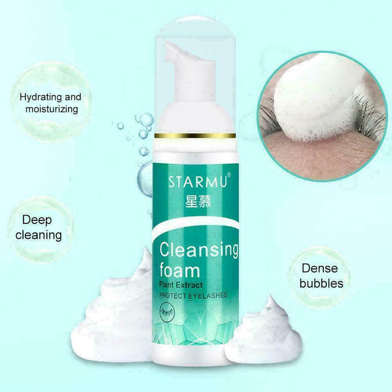 70ml Eye Lashes Foam Cleaner Eyelash Extension Detergent Remover Tool P6Y7