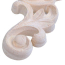 1pcs 8*8cm/3.15 inch *3.15 inch Rose Floral Oak Wood Applique Carved Corner E6T1