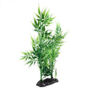 Green Bamboo Leaves Shaped Decorative Artificial Grass for Aquarium Fish TanG6N5