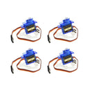 4Pcs Smart Electronics Rc Mini 9G 1.6Kg Servo Motor Sg90 for Rc 250 450 Hel