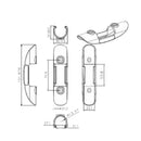 2Pcs Outdoor Kayak Paddle Holder Dinghy Rods Fixed Buckle Canoe Surfboard P