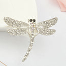 Women Dragonfly Clear Rhinestone Brooch Wedding Party Jewelry Brooch Pin