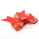 Best Christmas Tree Decoration Bow Christmas Ornaments Knot Flowers with bell ï¼W
