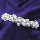 Women Bridal Wedding Diamond Crystal Rhinestone Flower Hair Pin Clip Pear Dwwj