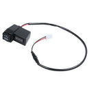 Socket connector 2 USB Charger Voltmeter Handlebar Switch Moto Black