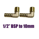 2x1 / 2 "BSP 10mm Angle Male Thread Hose Connection Fuel Air Gas Water Hose