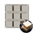 9 Cavity Square Silicone Soap Molds Soap Craft Diy Soap Making Chocolate Mo BX