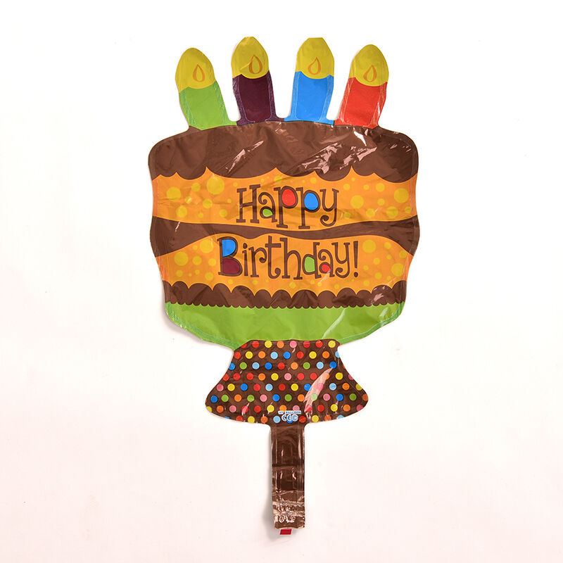 1 X Party Foil Balloons Happy Birthday Chocolate Cake Balloon for Kids  JR