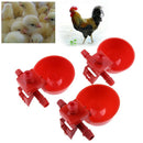 10pcs/set Automatic Bird Coop Feed Poultry Water Drinking Cups Chicken Fowl