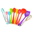 10 Pcs Silicone Cooking Set Kitchen Utensils Set, Cooking Tool Non Toxic