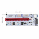 USB 3.0 Pcie PCI-E Express 1X To 16X GPU Extender Riser Card Adapter W6P9