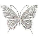 Rhinestone Iron On Transfer Hot Fix Motif Butterfly Decor Colorful style 1