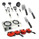 13pcs/Set Baby Kids Pretend Play Toys Cooking Utensils Tableware Simulation Kit