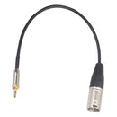 3.5mm TRS Male to XLR Male Cable for Wireless Microphone Receiver Camcorder