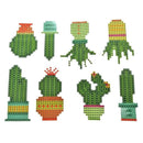 DIY Full Drill Round Green Plants Diamond Painting Puzzle Children Stickers