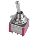 4Pcs AC 250V 2A 120V 5A 6 Pin Terminals ON/Off/ON DPDT Toggle Switches M8M1