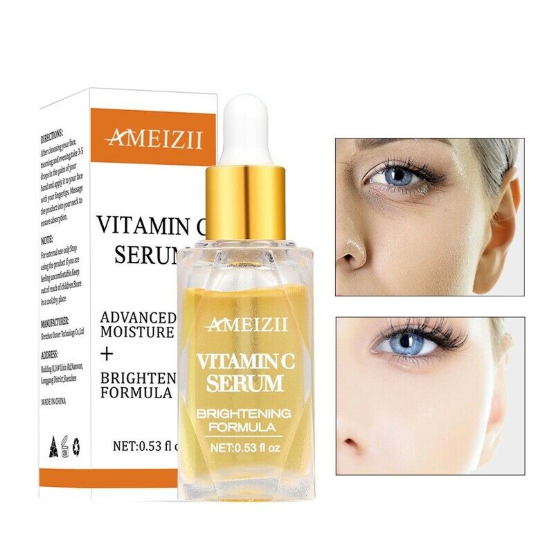Ameizii Vitamin C Face Serum Whitening Brighten Skin Pure Hyaluronic Acid F D3Q8