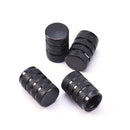 4pcs Wheel Tyre Tire Valve Stems Air Dust Cover Screw Caps Car Truck Bike Black