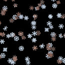 Mixed Nail Metal Flakes White Snowflakes DIY Christmas Decorations Slice Stic Fh
