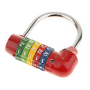 2pcs 5-Digit Security Combination Lock Bag Suitcase Padlock Number Code Red