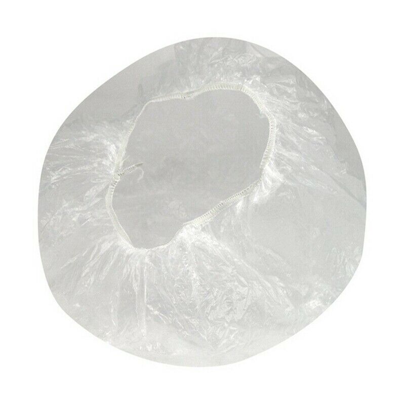 5X(40pcs Disposable one-off Clear Spa Hair Salon Home Shower Bathing ElastiR2J5)