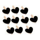 Wooden Mini Blackboard Chalkboard Message Sign Hanging Tags Wedding 10Pcs