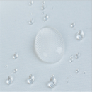 Simple Style Bathroom Partition White Shower Curtain Keyhole Rustproof Ring