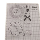 Christmas wreath bowknot Silicone Stamp DIY Scrapbooking Photo Album Decorative-